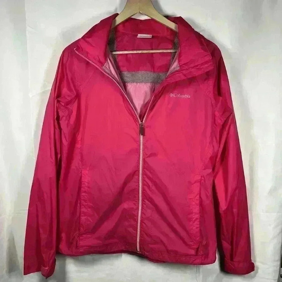 Columbia Jackets & Blazers - Columbia Switchback 2 lightweight jacket womens large pink hooded zip